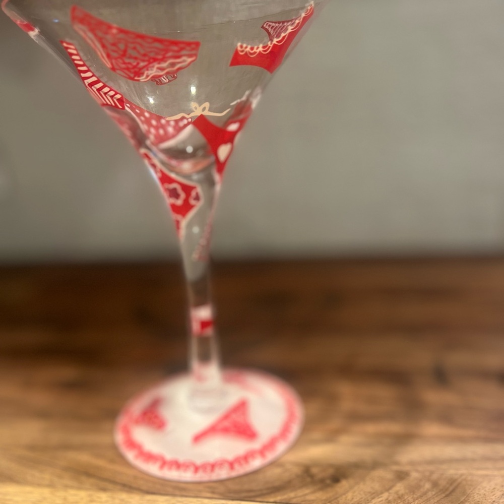 Lolita “Red Panty” Martini Glass - Picture 2 of 4